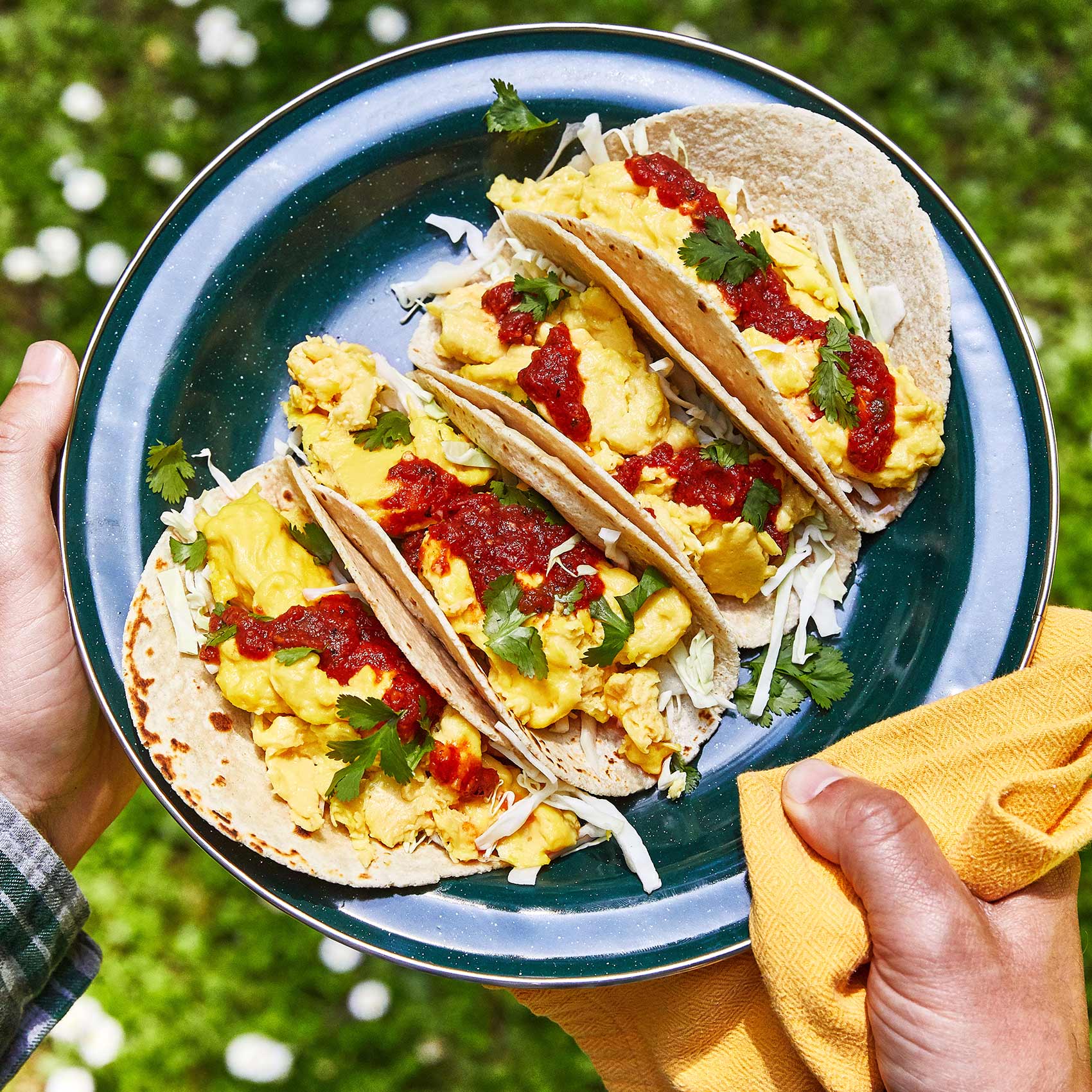 Breakfast-Tacos-camping-flowers